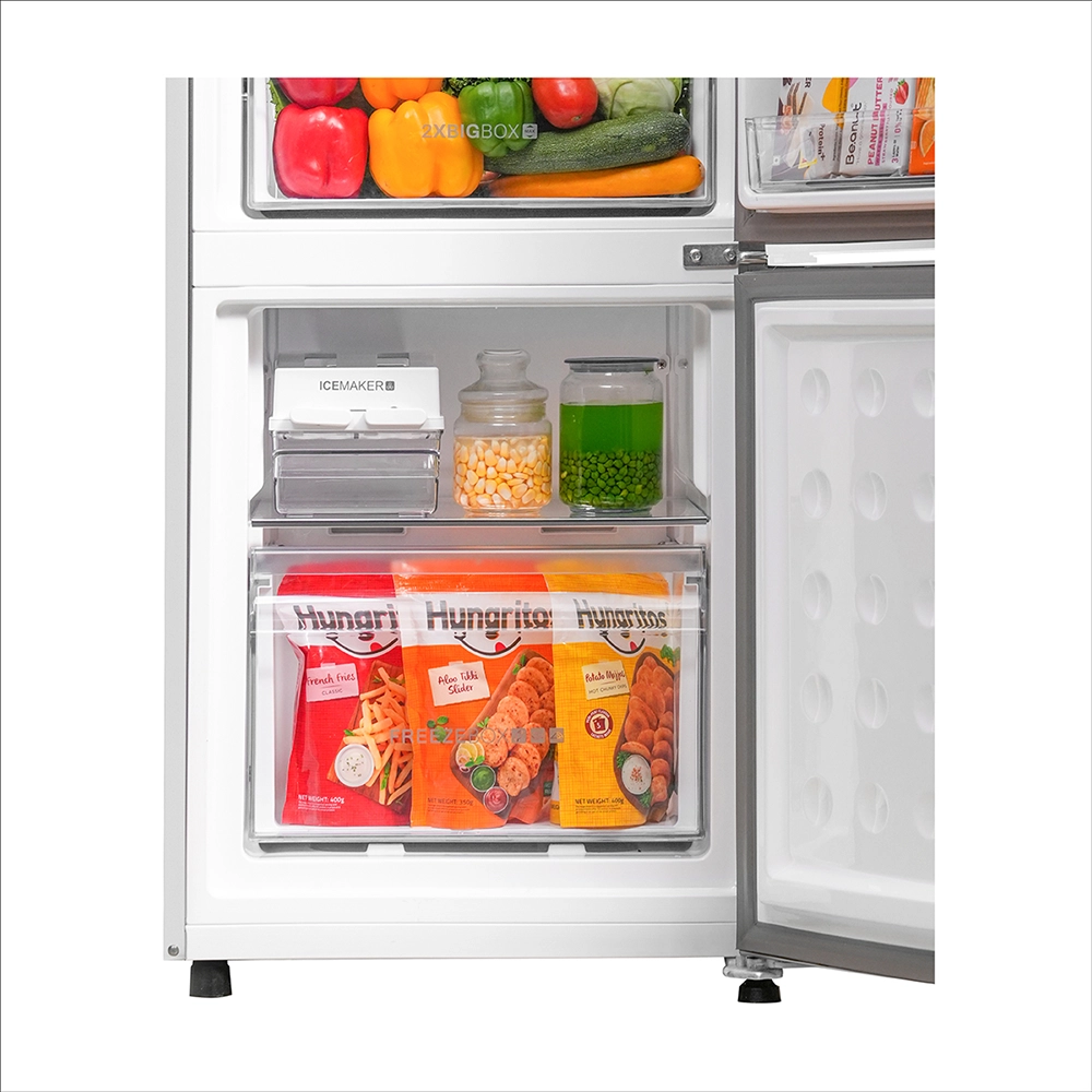 Haier 237L 2 Star Double Door Bottom Mount Refrigerator 